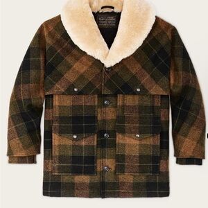 Filson Mackinaw Wool Lined Packer Coat Large USA Made